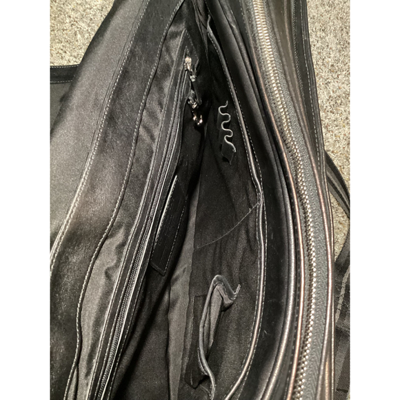 Coach Men's Black Leather Satchel Briefcase Laptop Bag - Picture 4 of 9